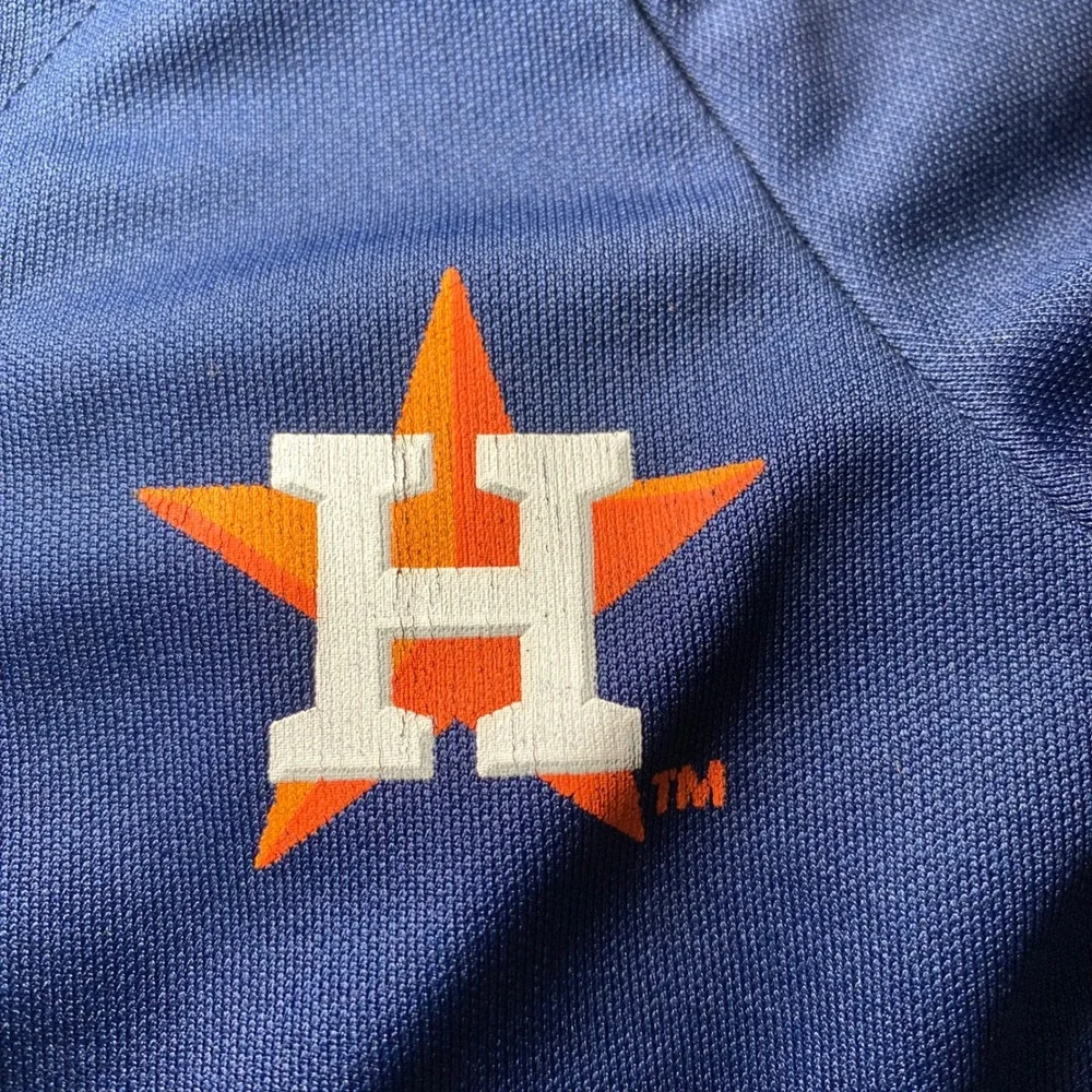 Pets First Houston Astros Dog Size Large Jersey Navy Blue‎ MLB Baseball EUC